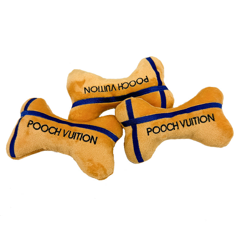 Pooch Vuition Designer Hondenspeelgoed Bot
