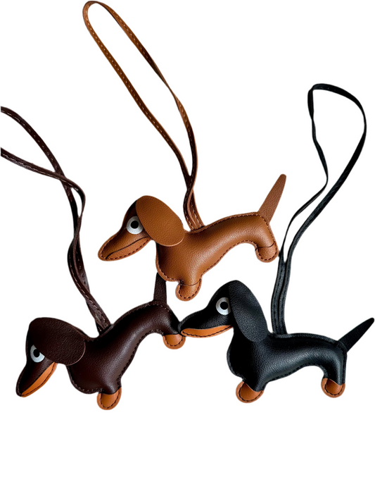 Teckel Lederen Hanger – Stijlvol Accessoire voor Hondenliefhebbers