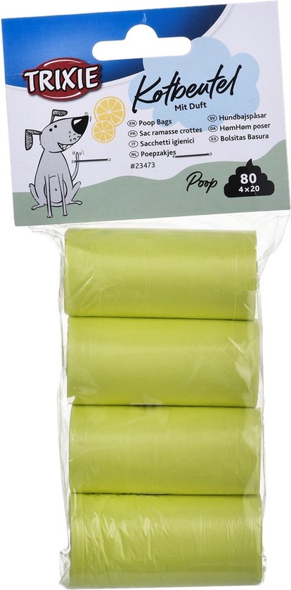 Pink poop bags with hearts