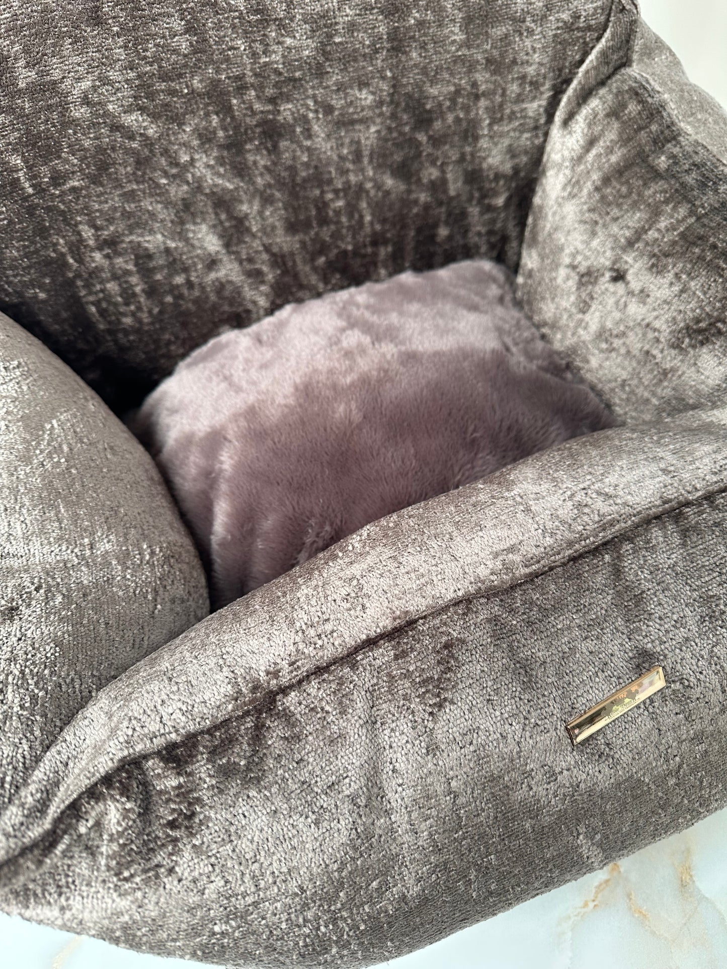 Car seat DD print Brown/Bronze