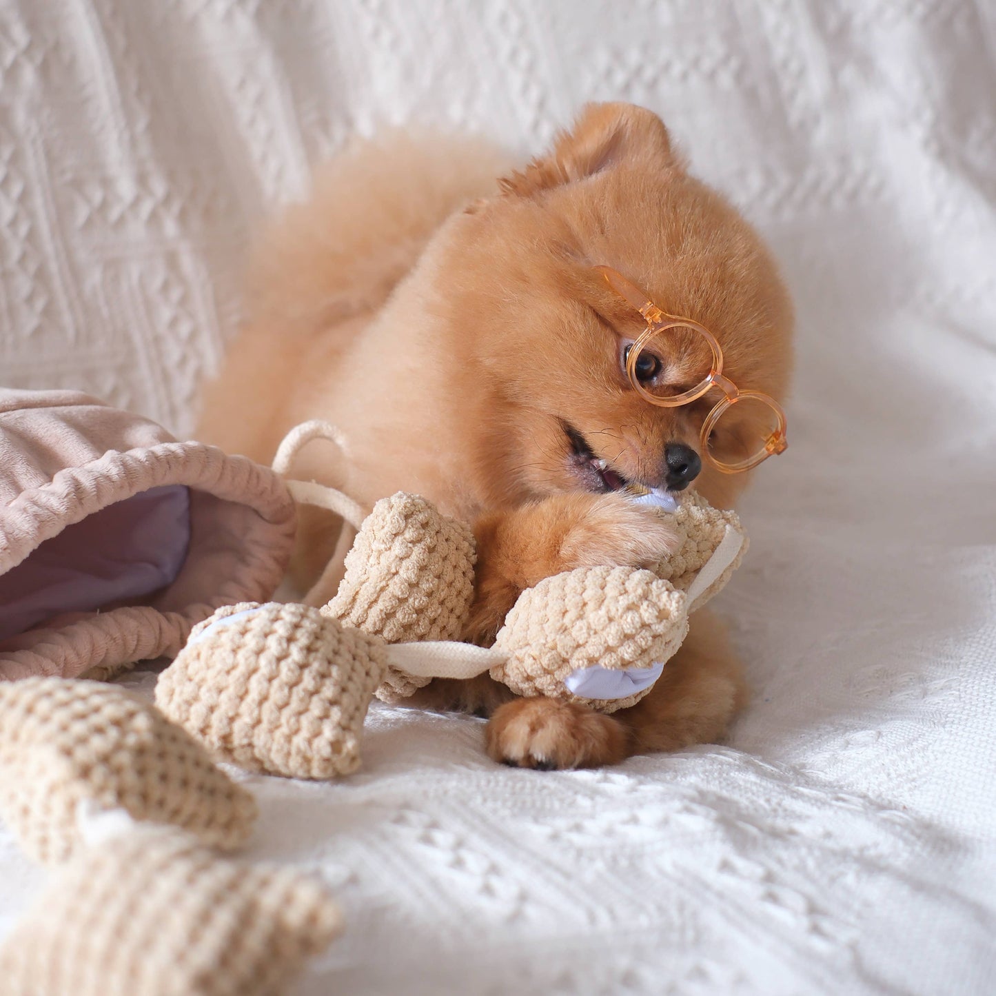 Pups & Bubs - Popcorn Nosework Enrichment Toy | Snuffel | Squeaker