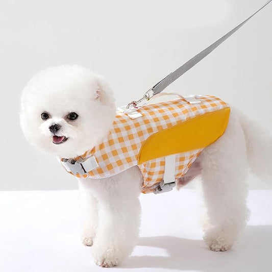 Verstelbaar Honden Zwemvest met Handvat Oranje