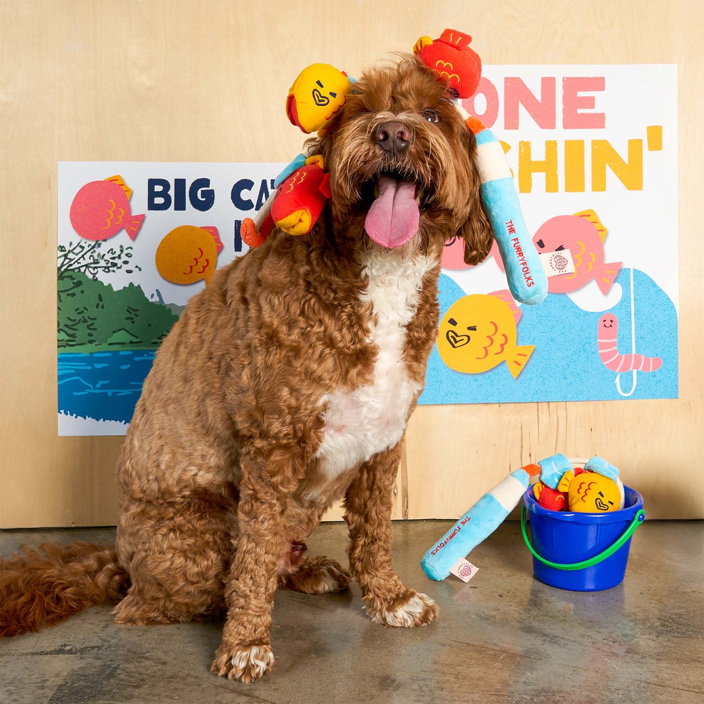 The Furryfolks | Snuffel en Trekspeelgoed - Vishengel