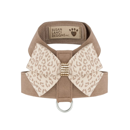 Susan Lanci | Baby Cheetah with Gold Giltmore Nouveau Bow Tinkie Harness - Fawn