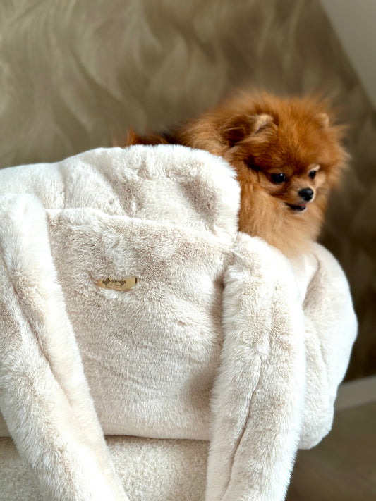 Elite Puppy | Hondentas Fluffy Crème