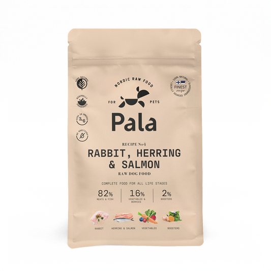 PALA DOG | GENTLY AIR-DRIED (RECIPE #4) RABBIT, HERRING AND SALMON