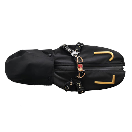 Liu Jo Pets | Regenjasje met Ingebouwde Harness – Nero