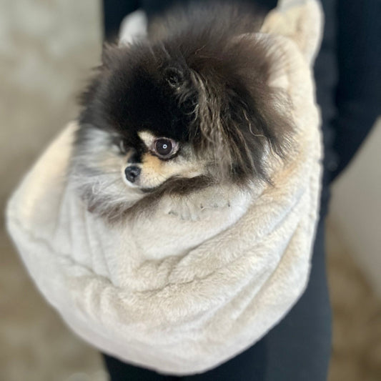 Bau Baru Draagzak Marsupio Linus - Castorino Beige - Golden Poms