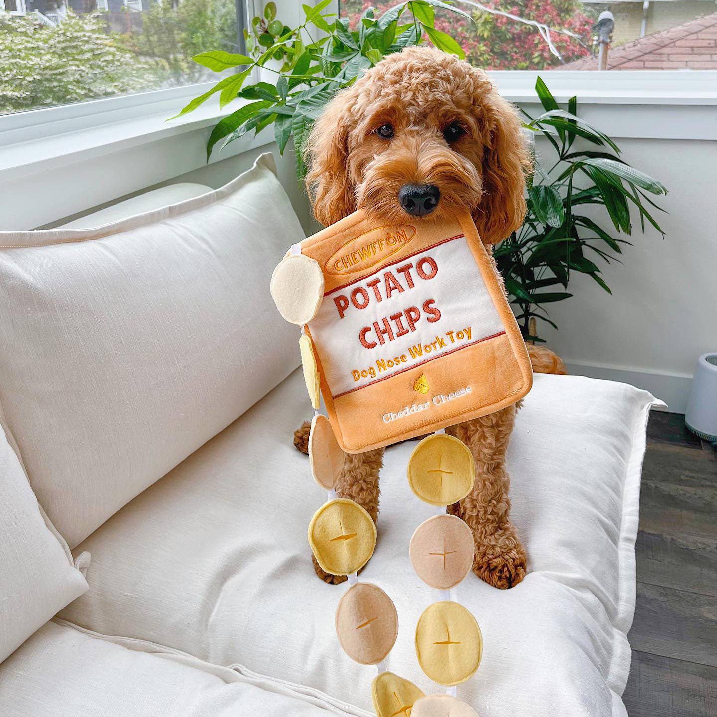 CHEWFFON – Ritsel Aardappelchips Hondensnuffelspeelgoed