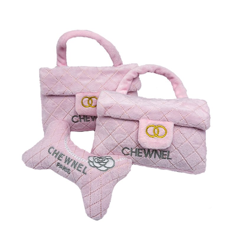 Chewnel Tasje Roze - Golden Poms