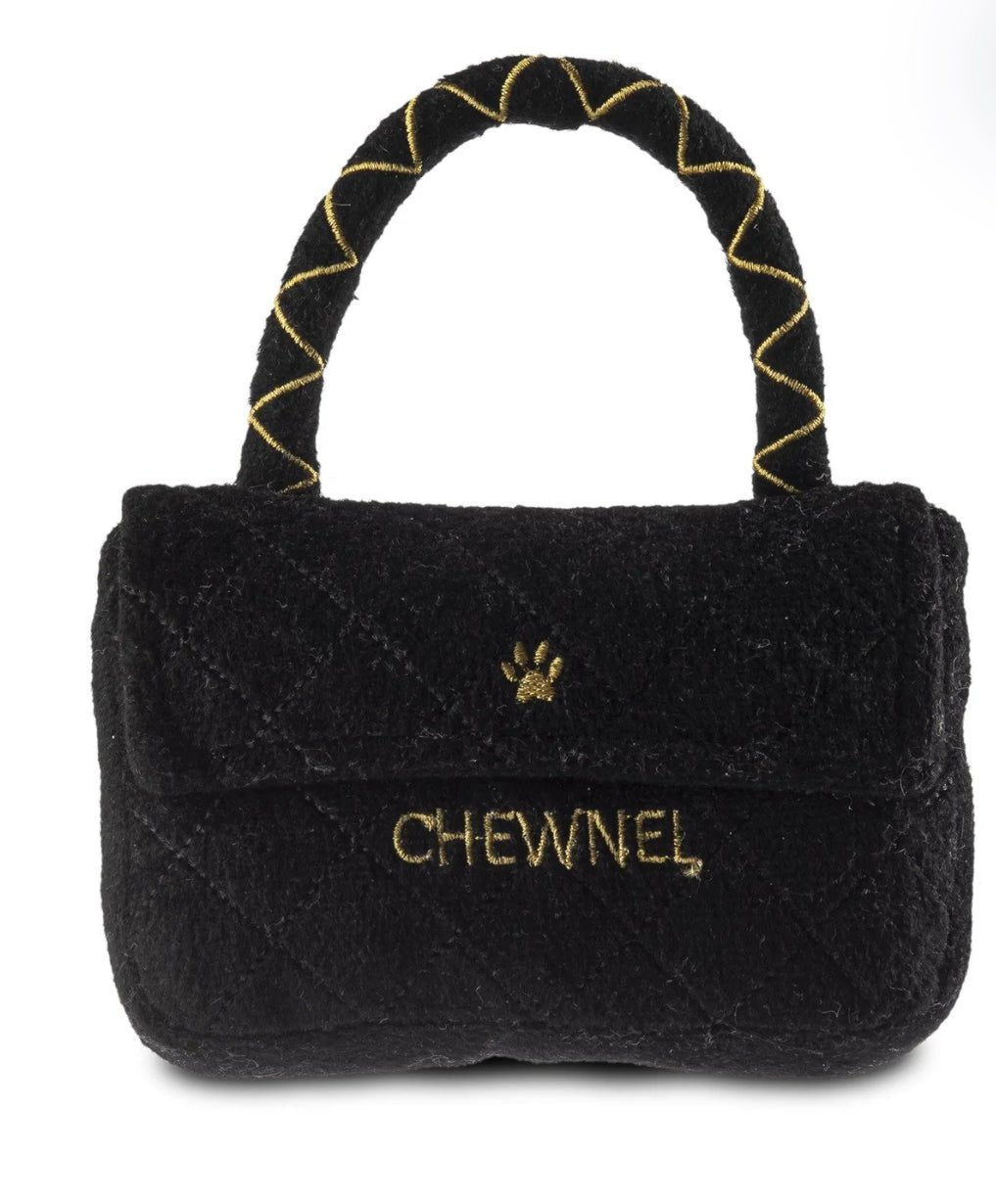 Chewnel Tasje Zwart - Golden Poms