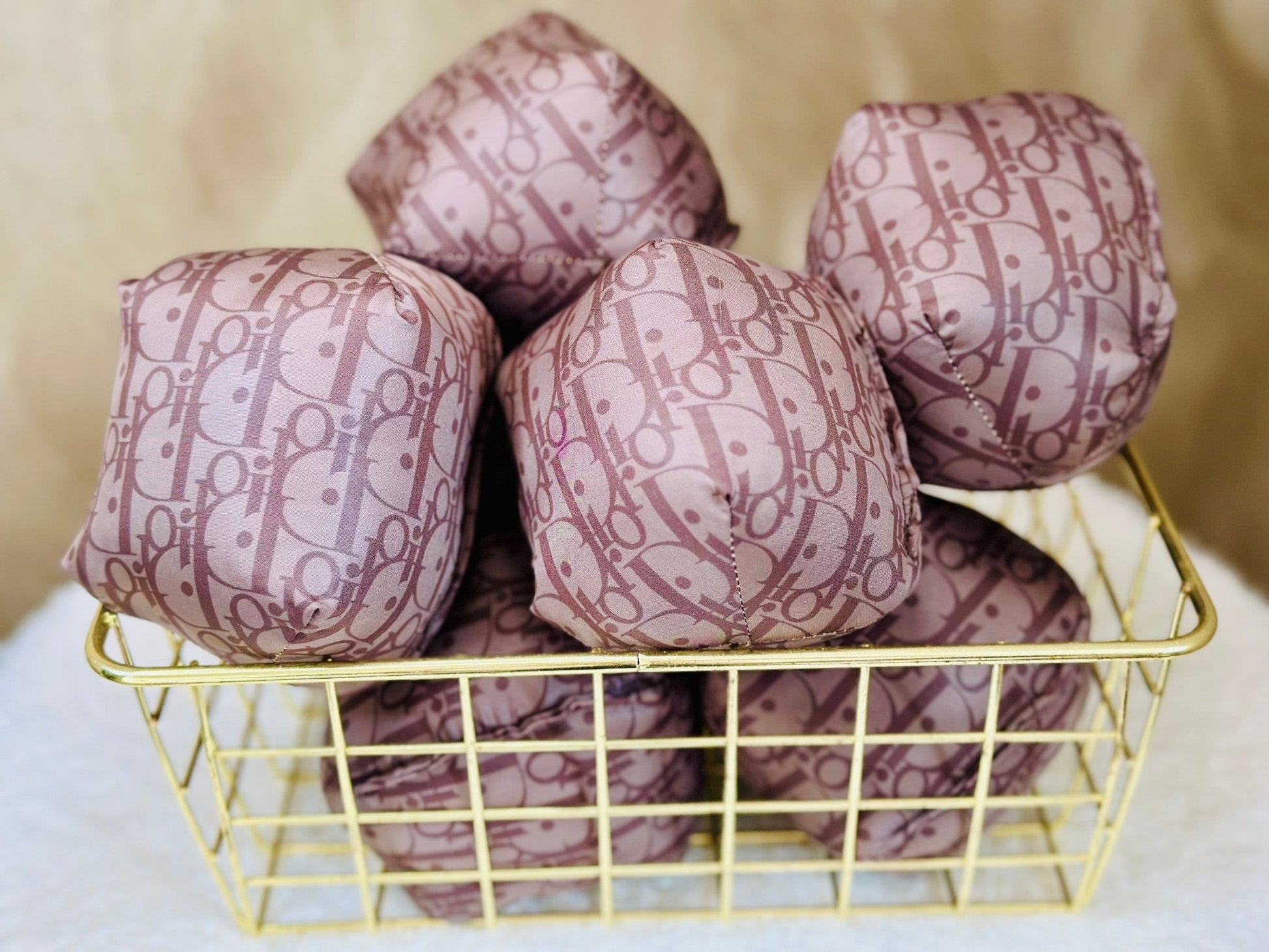 DD Speelgoedbal Bruin - Golden Poms