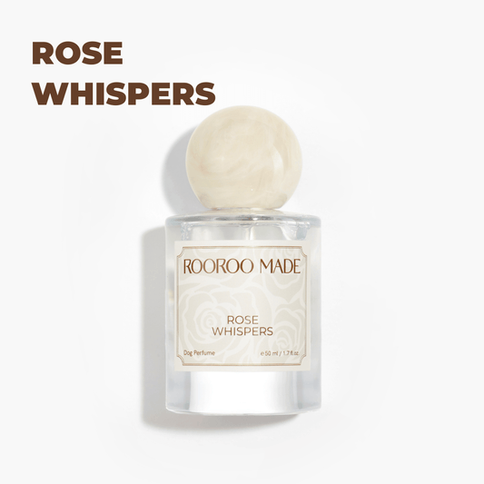 ROOROO MADE - Hondenparfum | ROSE WHISPERS - Golden Poms
