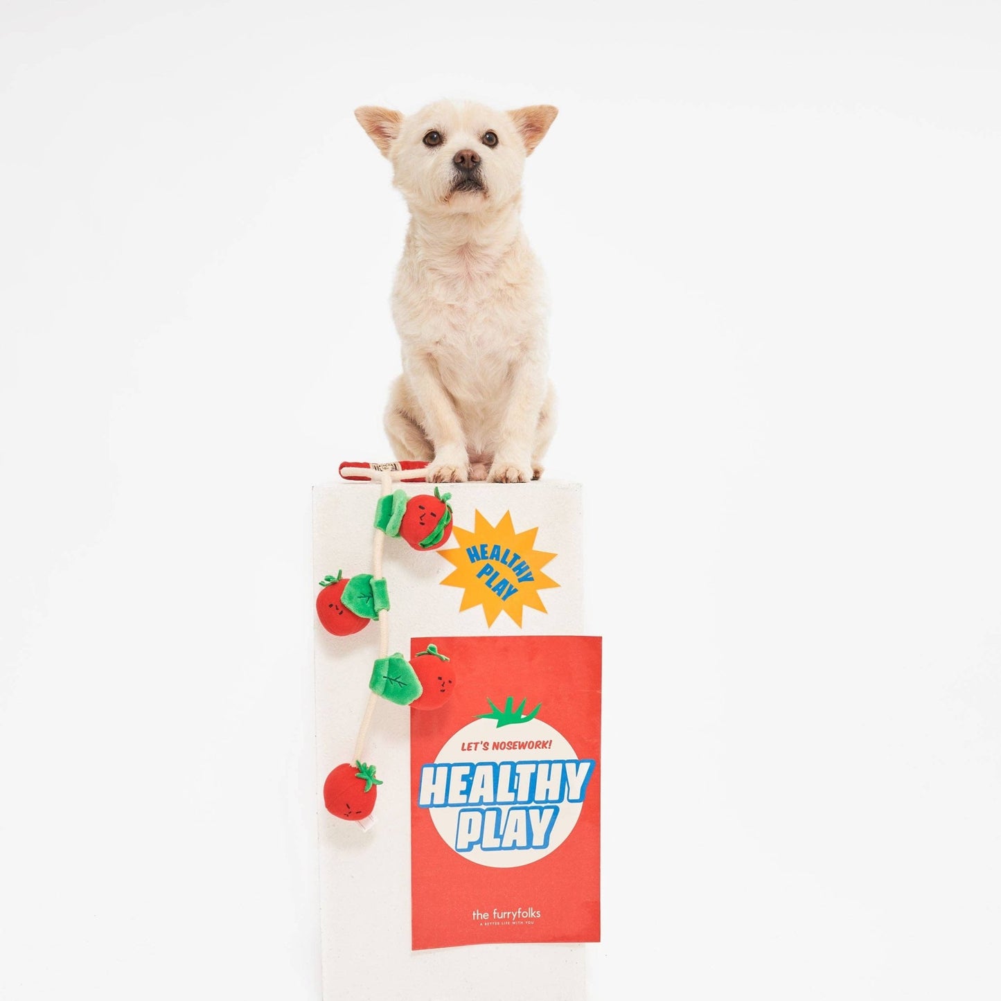 The Furryfolks | Snuffel en Trekspeelgoed - Cherry Tomaatjes - Golden Poms