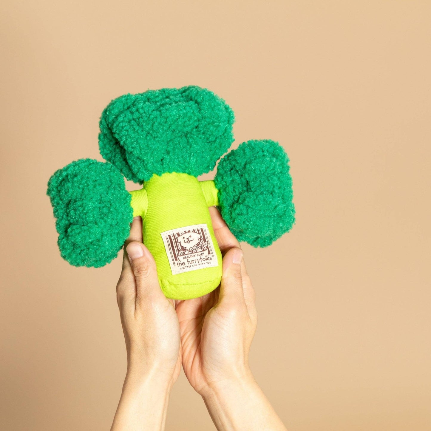The Furryfolks | Snuffelspeelgoed – Broccoli - Golden Poms