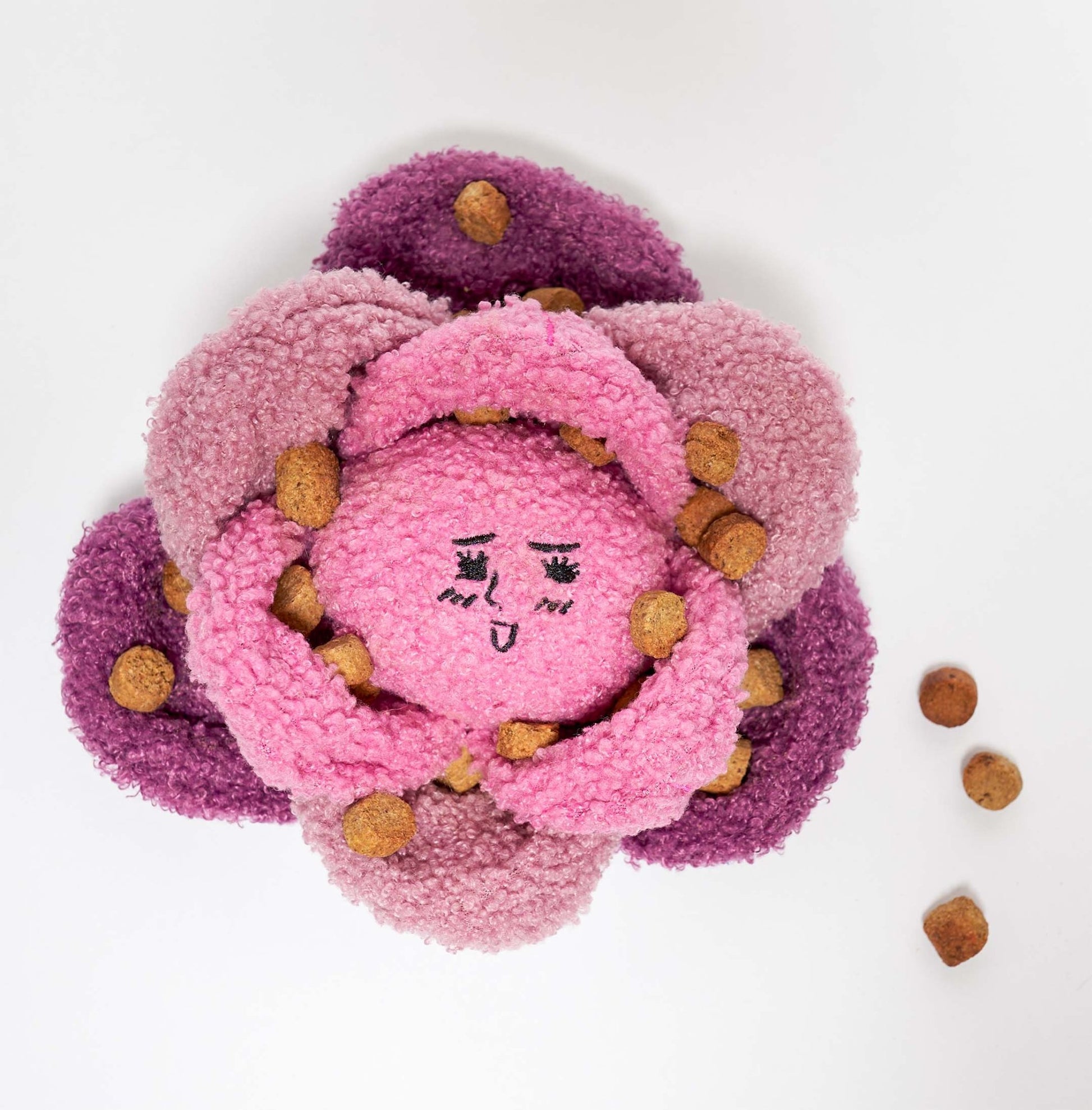 The Furryfolks | Snuffelspeelgoed - Rode Kool - Golden Poms