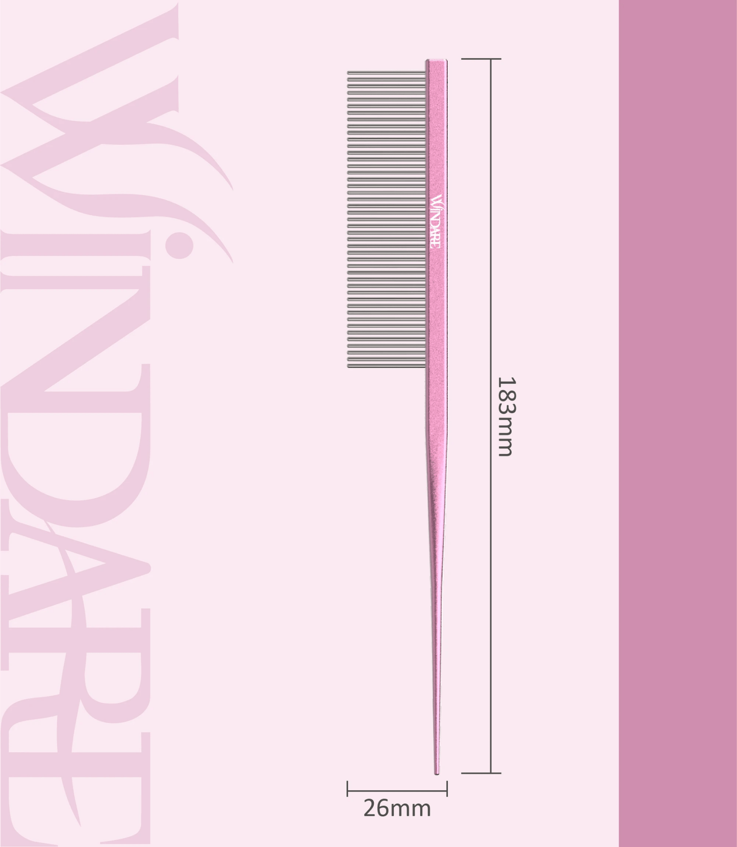 WindarePro - Puntkam | Roze - Golden Poms