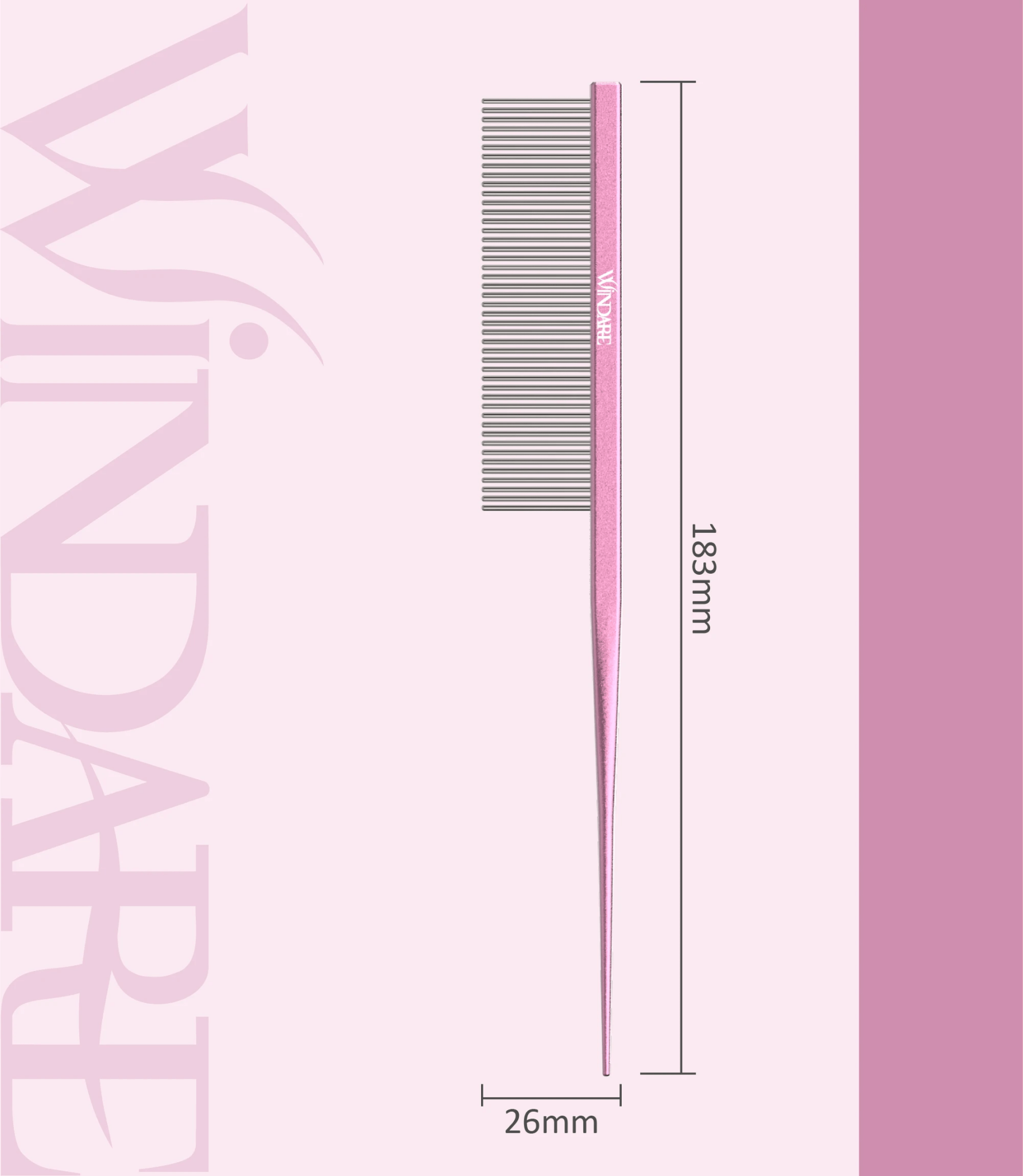 WindarePro - Puntkam | Roze - Golden Poms