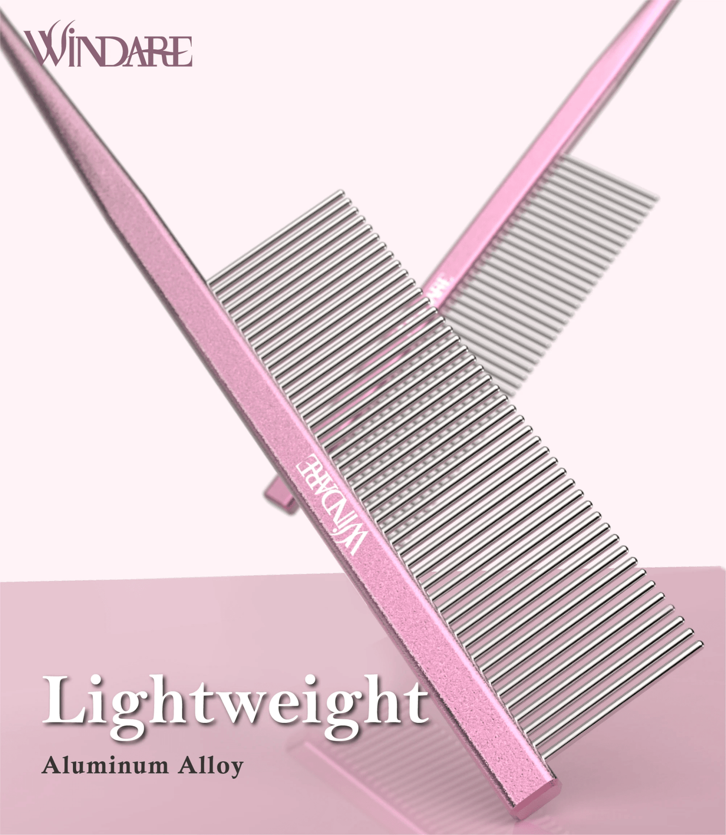 WindarePro - Puntkam | Roze - Golden Poms