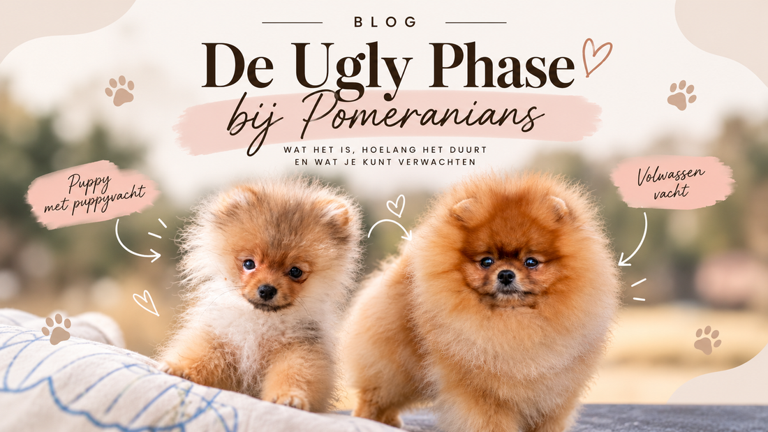 Puppy Uglies bij de Pomeranian: wat is de ugly phase eigenlijk?