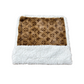 Zachte plaid met bruine print