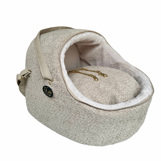 EH GIA Car Igloo Decor + Panna Eco Fur Honden Autostoel, Maat 2