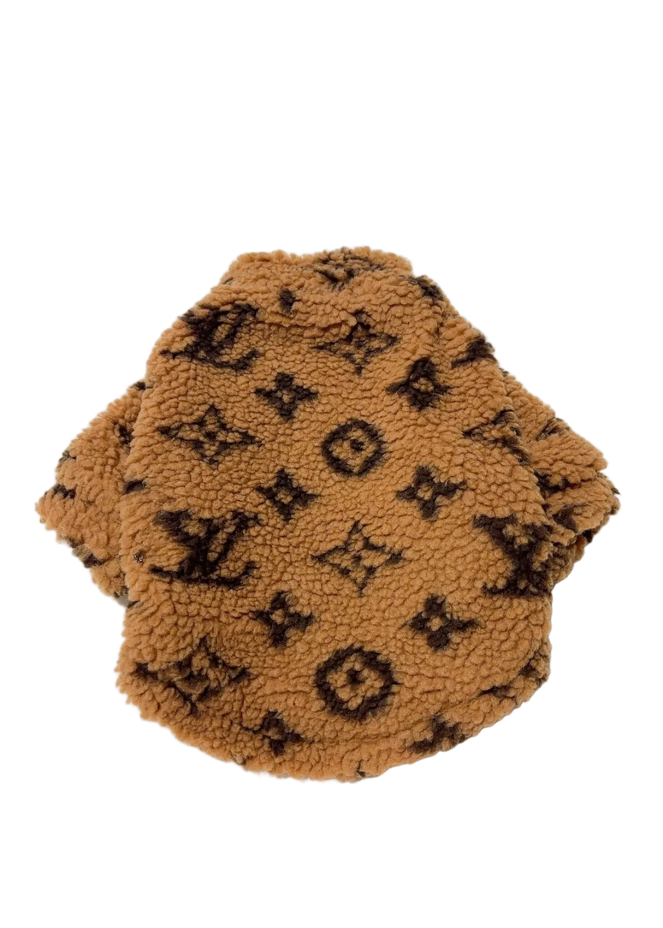 Teddy jasje met print bruin