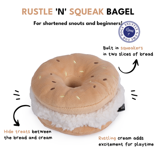CHEWFFON – Bagel Pluche Piepend Hondenspeelgoed