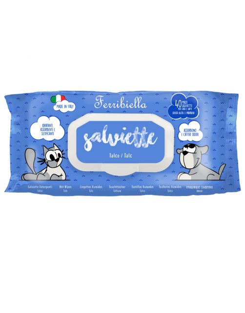 Ferribiella Wet Wipes Talc
