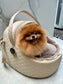 EH GIA Car Igloo Square Honden Autostoel Beige + Light Taupe, Maat 2