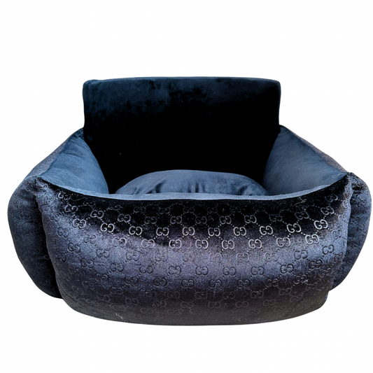 Autostoel GG print Zwart Velvet