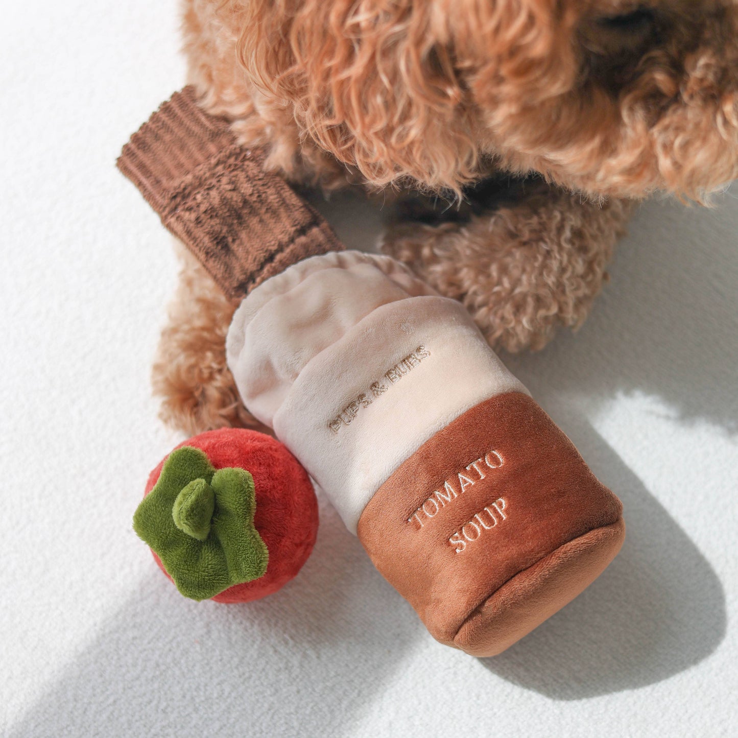 Pups & Bubs - Tomatensoep Nosework Enrichment Toy | Snuffel | Squeaker