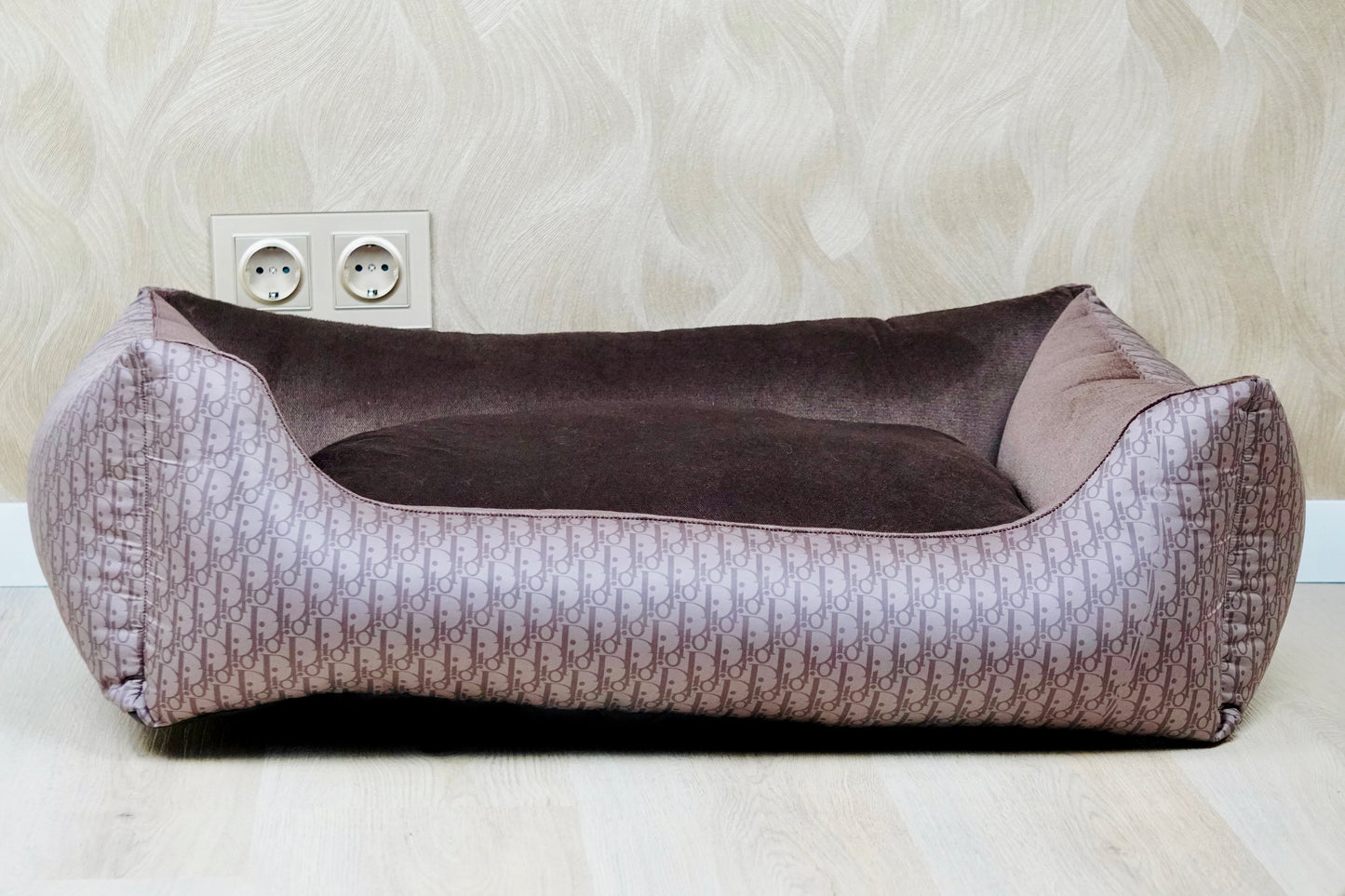 Luxe Handgemaakte Velvet Mand | DD print Bruin/Brons
