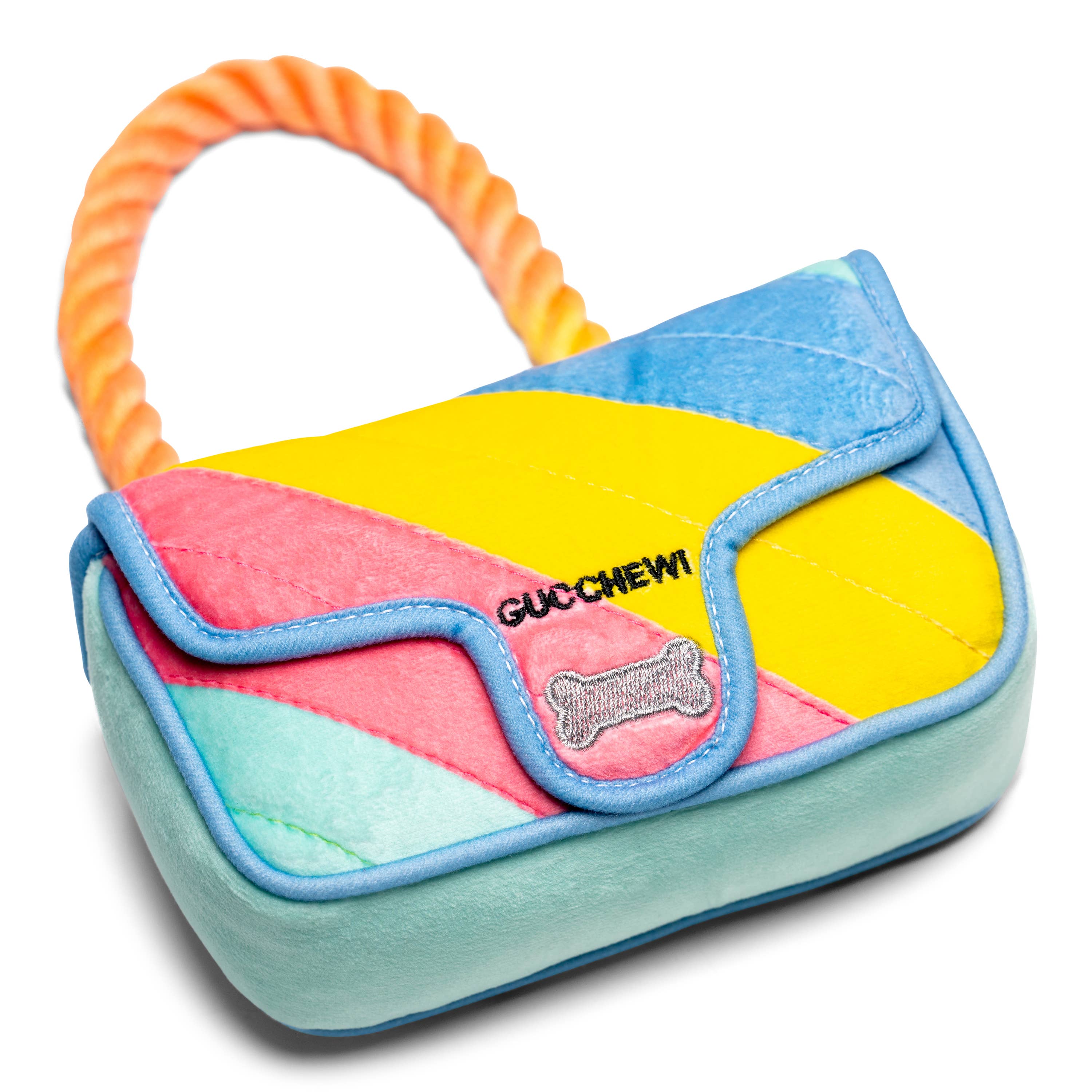 Muttzie | Gucchewy Rainbow Purse Hondenspeelgoed