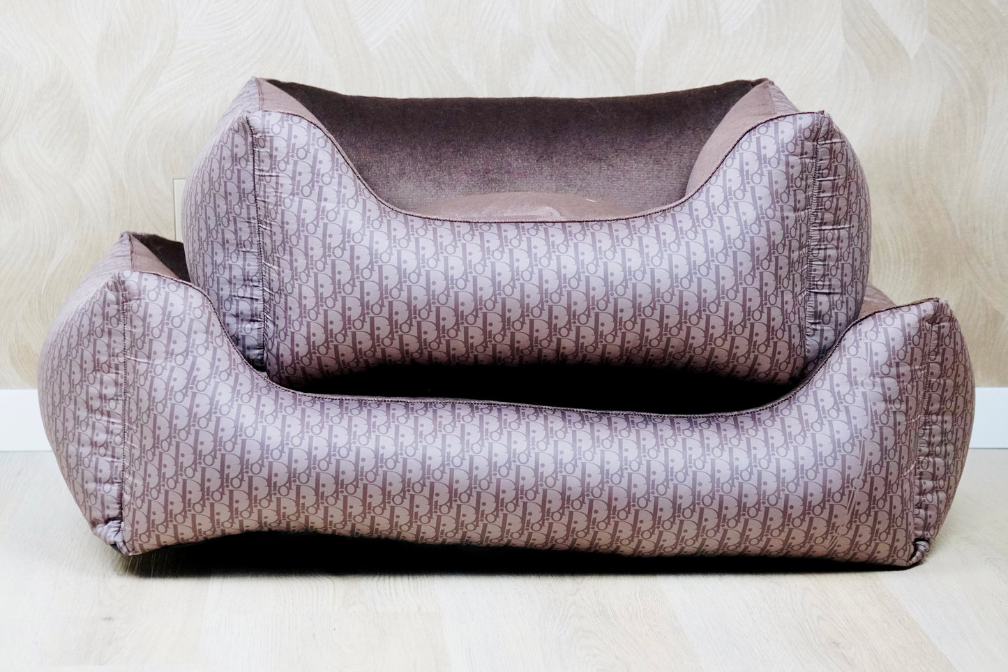 Luxe Handgemaakte Velvet Mand | DD print Bruin/Brons