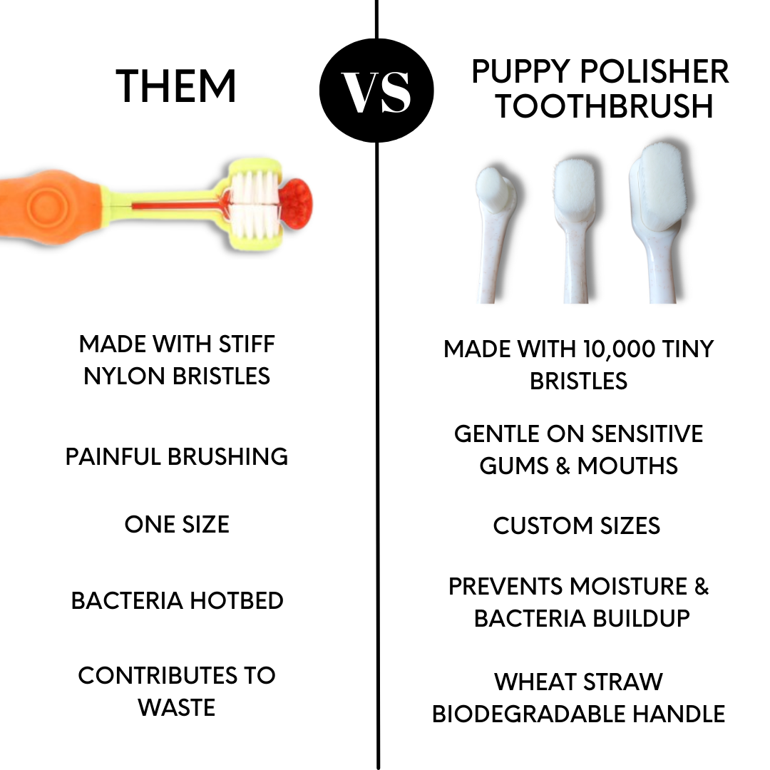 Wag & Bright Supply Co. | Puppy Polisher Pearl Eco Tandenborstel - (extra klein)