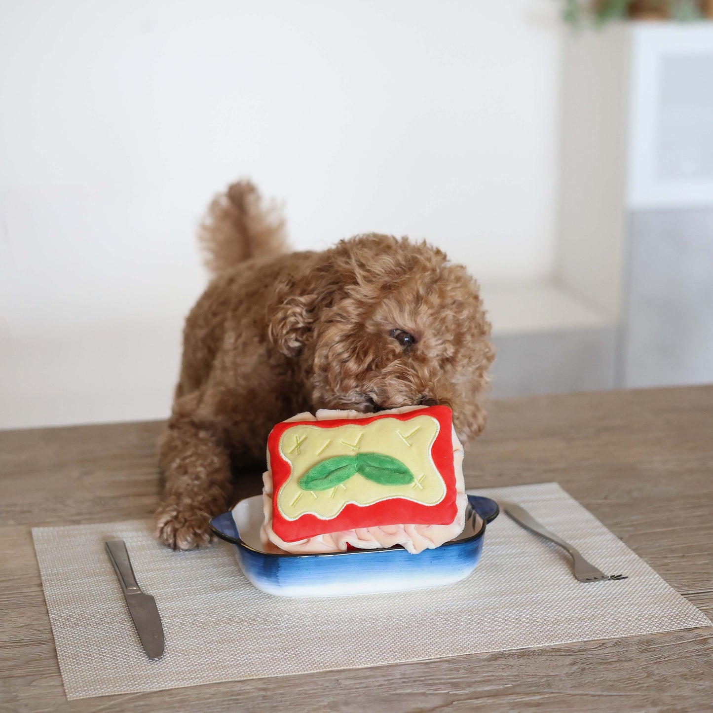 Pups & Bubs Lasagne – Snuffel Speelgoed voor Honden | Neuswerk & Verrijking