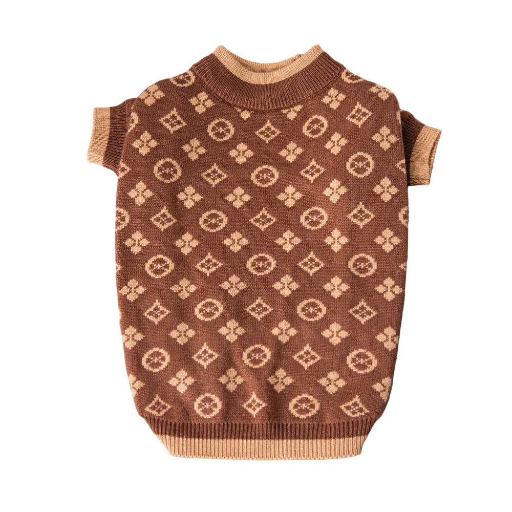 Hondentrui Print Bruin