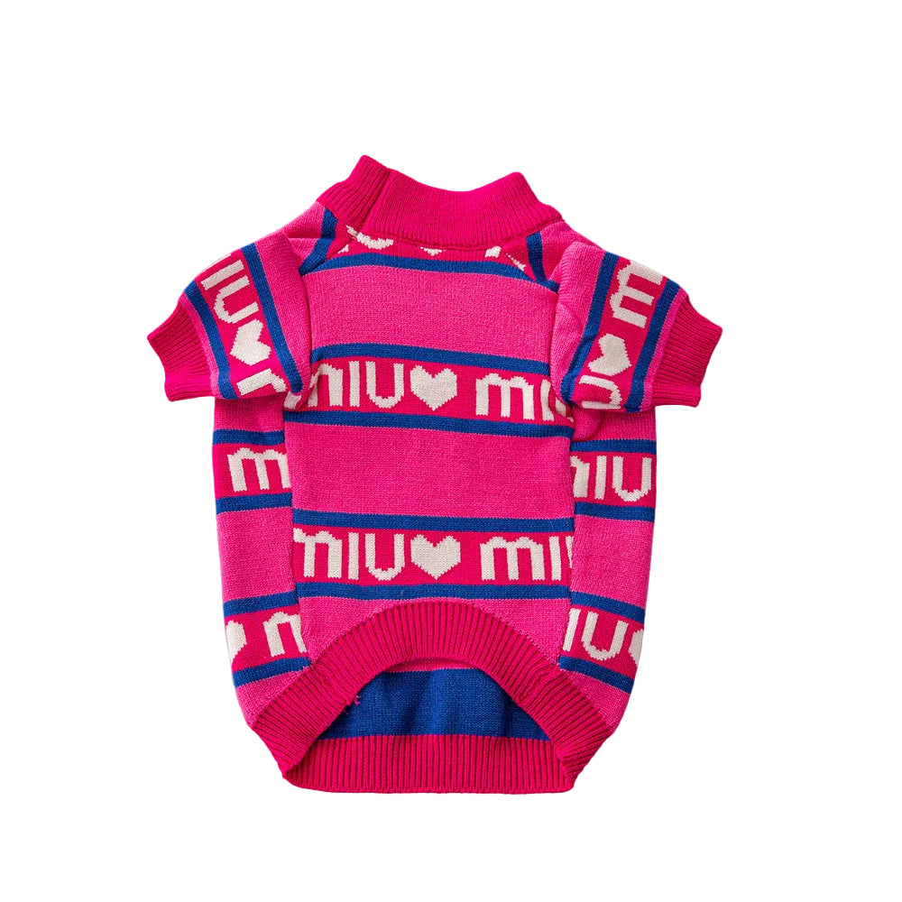 Hondentrui Print Roze