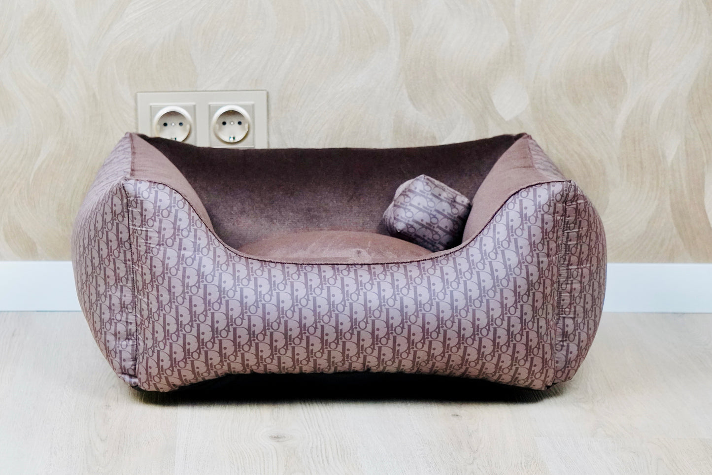 Luxe Handgemaakte Velvet Mand | DD print Bruin/Brons