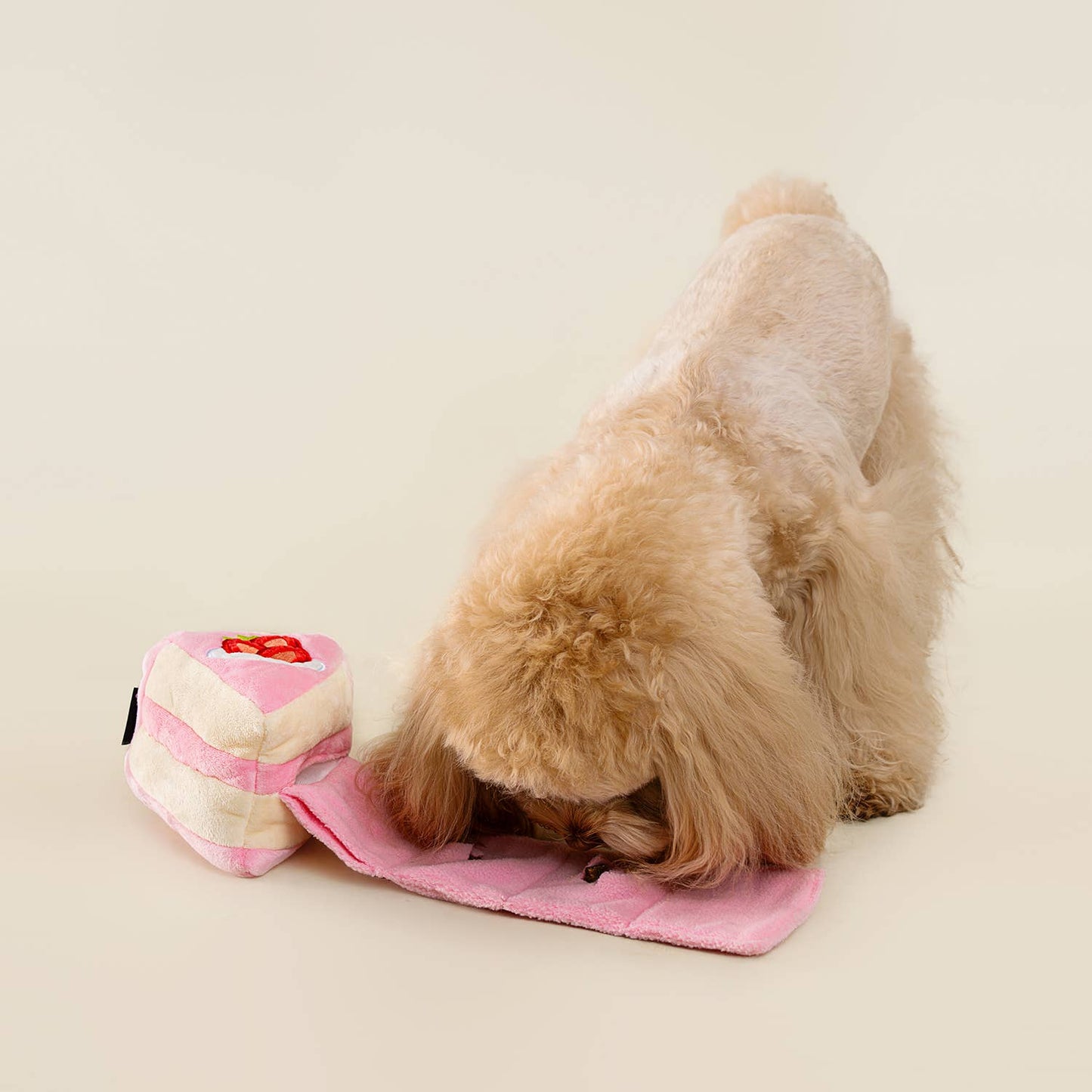 CHEWFFON – Aardbeientaart Snuffelspeelgoed | Nosework | Piep & Knisper