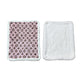 Zachte plaid met roze print