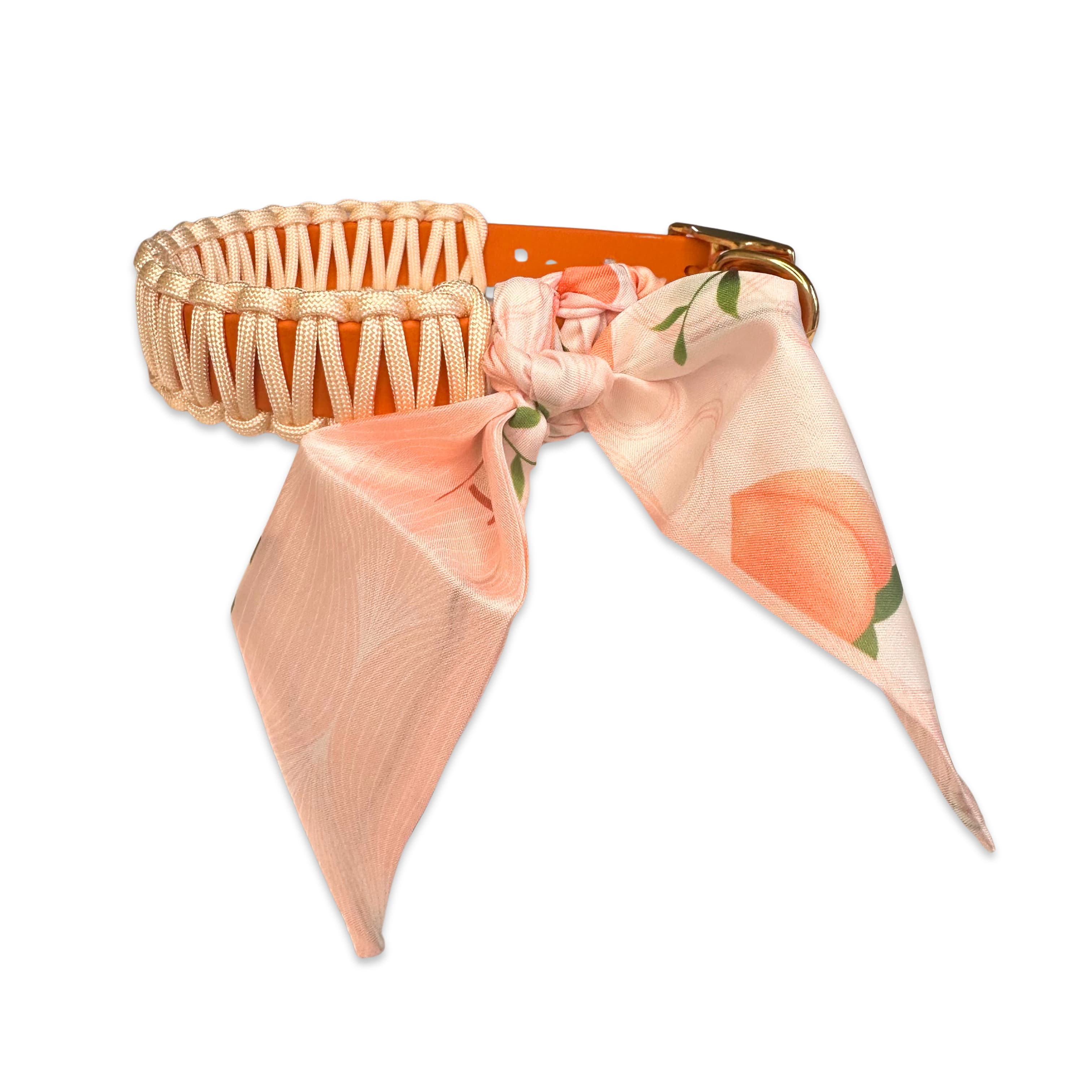 Nova halsband met bijpassende lijn - Peach