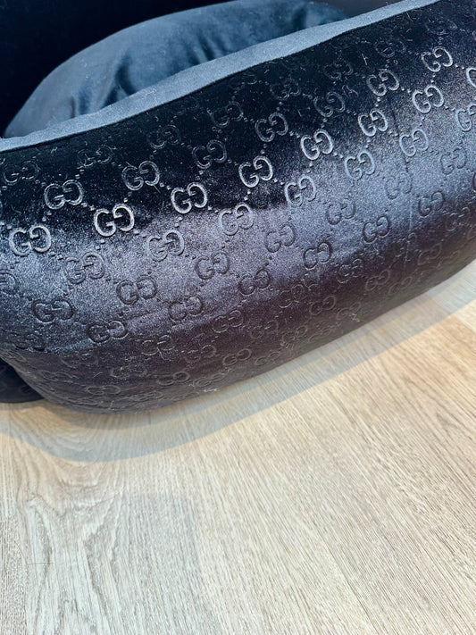 Autostoel GG print Zwart Velvet