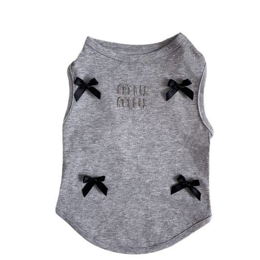 Zomer T-shirtje voor honden grijs