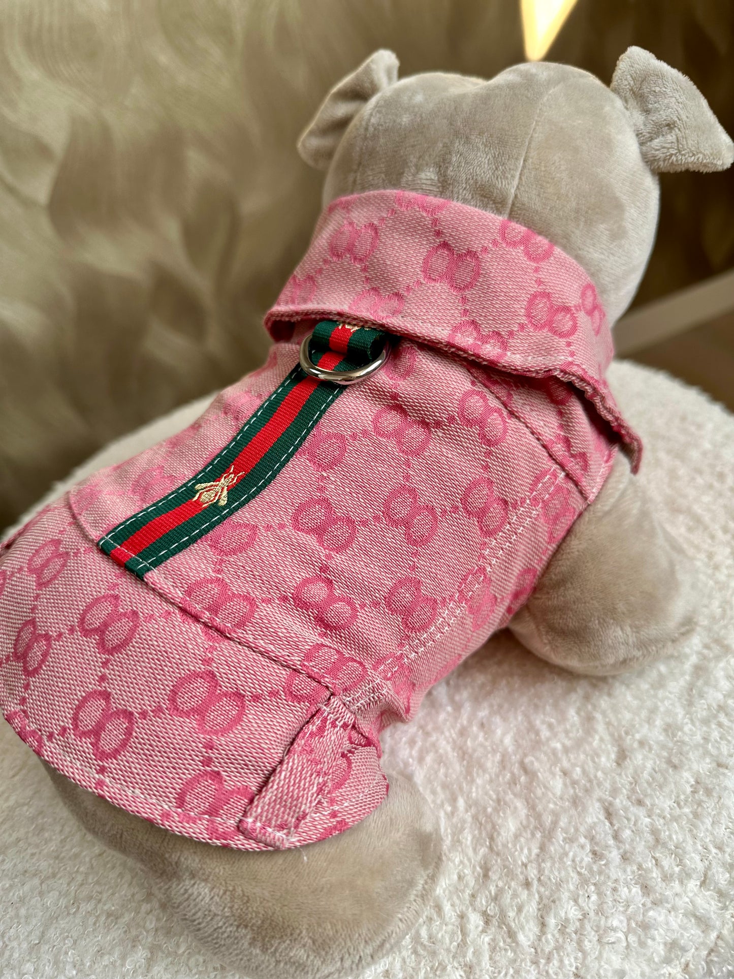Stijlvol Hondenvest – Jasje met print Roze