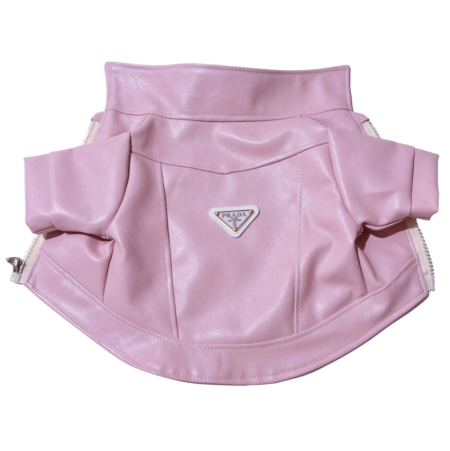 Pawda Hondenjas Leerlook Roze