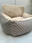Autostoel GG print Beige Leather