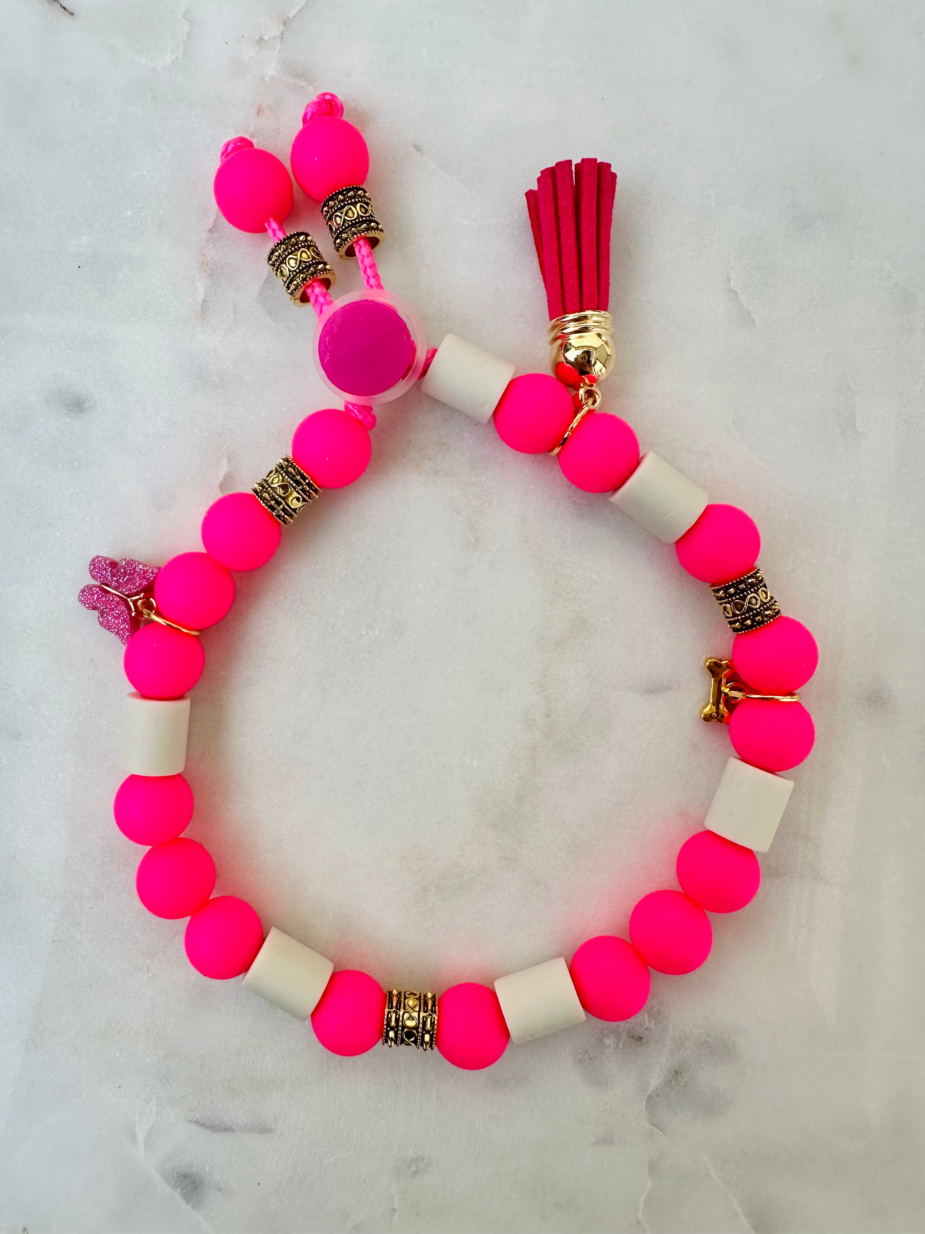 Beads By Cheyenne | EM Anti Vlooien & Teken Kralenband - Barbie