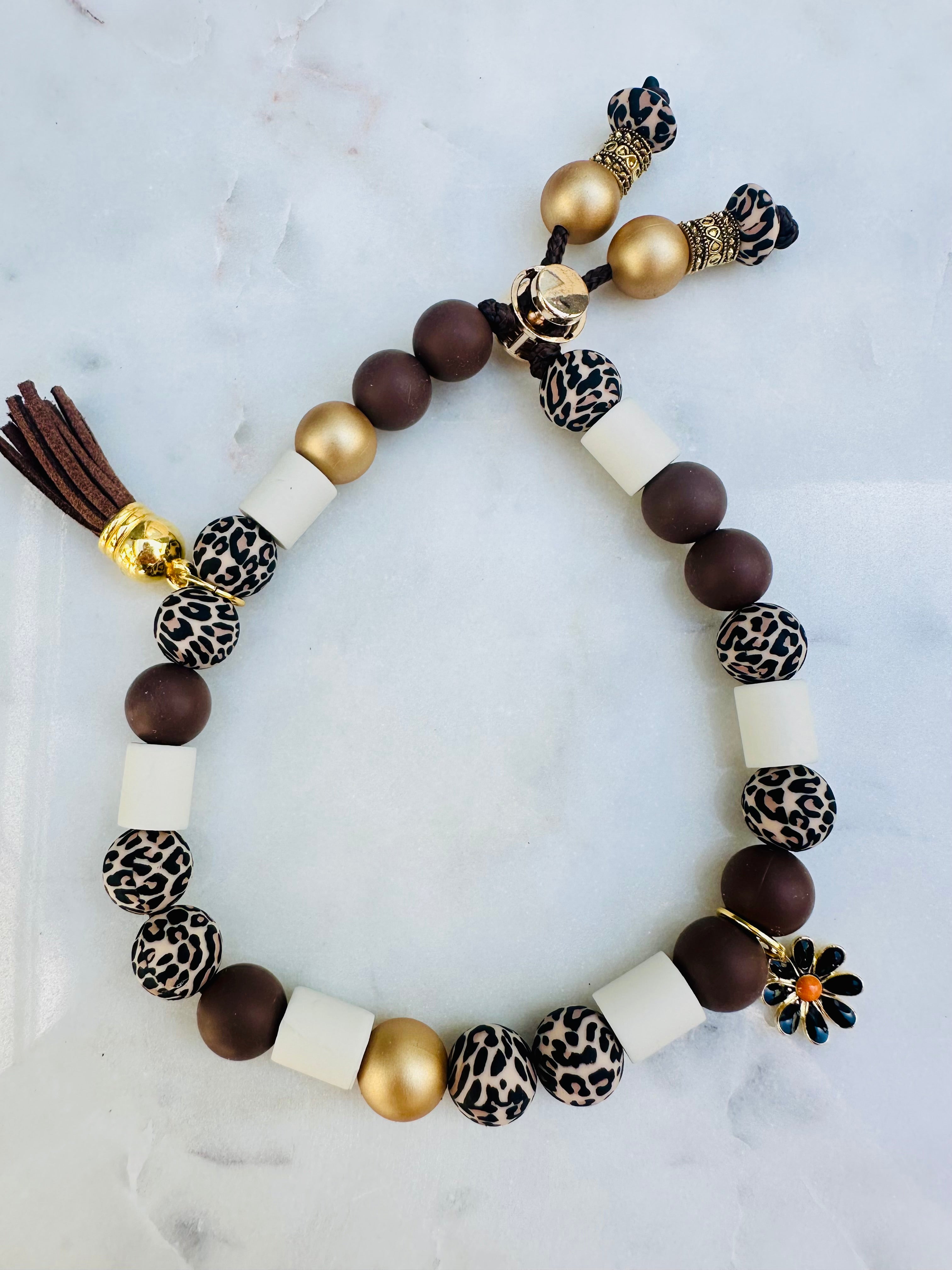 Beads By Cheyenne | EM Anti Vlooien & Teken Kralenband - Leo